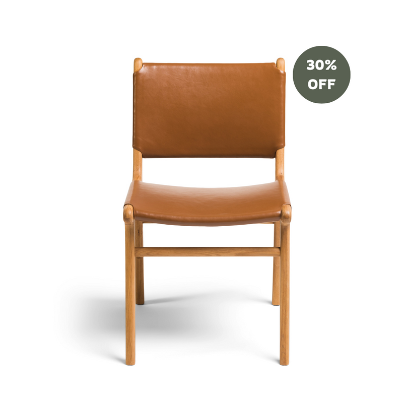 Spensley Dining Chair - Tan & Oak (set of 6) - clearance