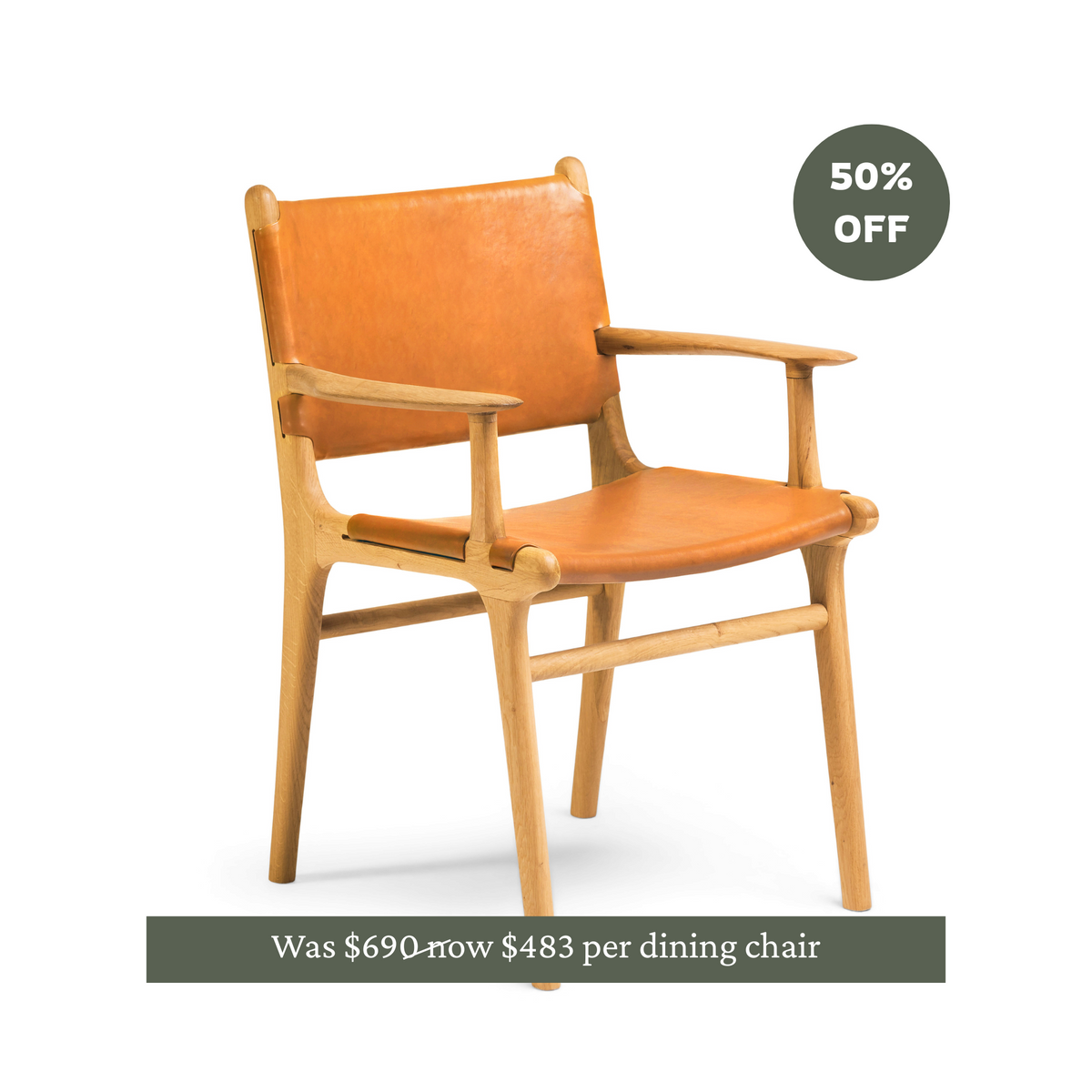 Fenwick Dining Chair - Whiskey - (set of 2)