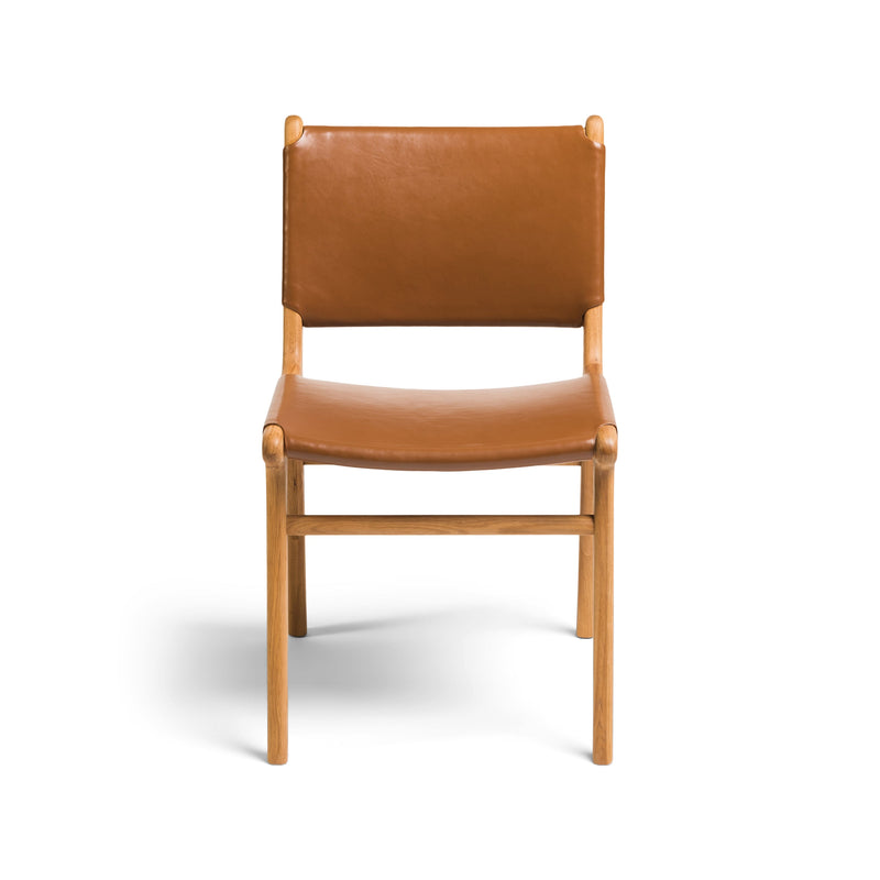Clearance - Spensley Dining Chair - Tan & Oak